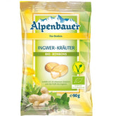 Bonbons fourrés au gingembre et aux herbes, vegan BIO 90 g - ALPENBAUER